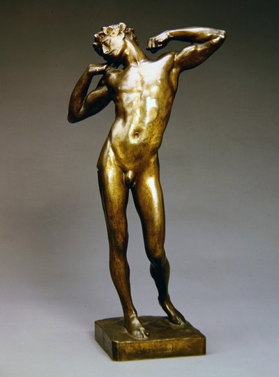 ザ・スラッガード（ブロンズ） 作： Frederic Leighton