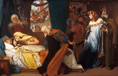 ジュリエットの偽の死、1856-1858 作： Frederic Leighton