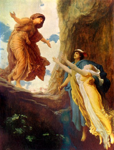 「ペルセポネの帰還」、1891 年、c1915。 作： Frederic Leighton