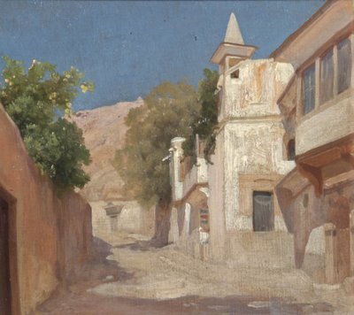 1873年、ダマスカスのリチャード卿とバートン夫人の家の眺め 作： Frederic Leighton