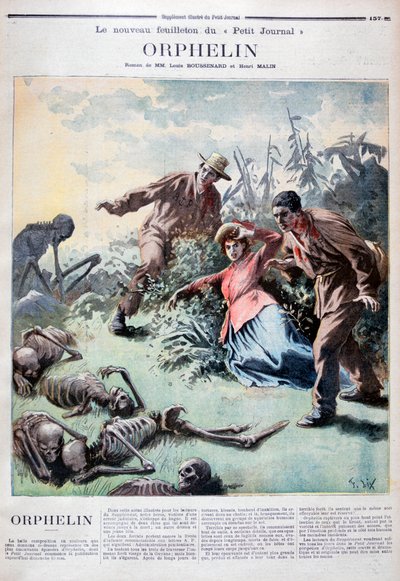 Louis Henri BoussenardとHenri Makinsの本Orphelinのイラスト、1894 作： Frederic Lix