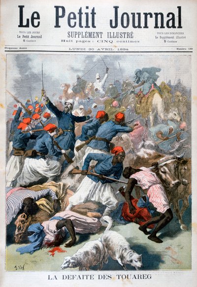 トゥアレグの敗北、1894 作： Frederic Lix