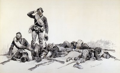 戦いの後 作： Frederic Remington