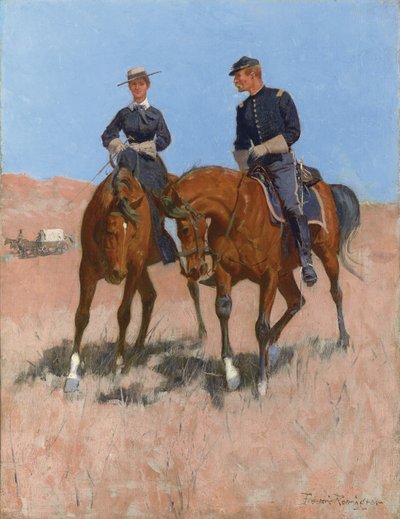 ベルマッキーバーとエドガーウィーロック中尉、1899年頃 作： Frederic Remington