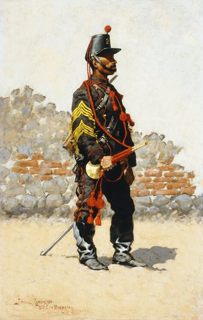 騎兵隊のラッパ、1889年 作： Frederic Remington