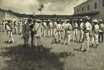 ゴメス軍の解散、1899年 作： Frederic Remington