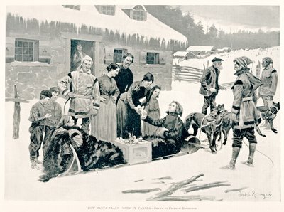 サンタクロースがカナダにやってくる方法 作： Frederic Remington