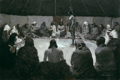 私は白人に言います 作： Frederic Remington