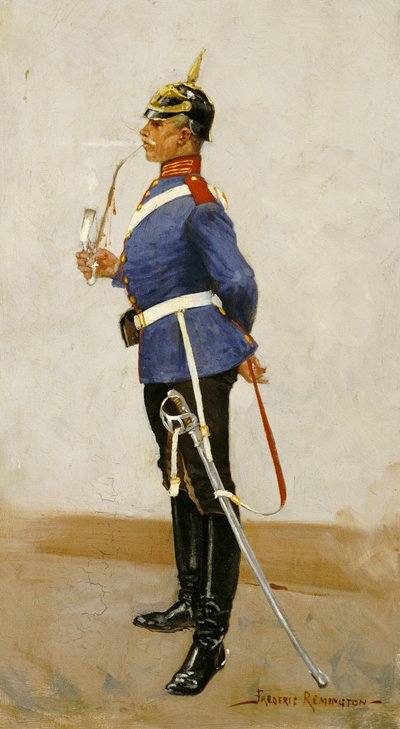 歩兵将校、正装 作： Frederic Remington