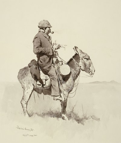 ジャックの男ウィリアム、現代のサンチョパンサ 作： Frederic Remington