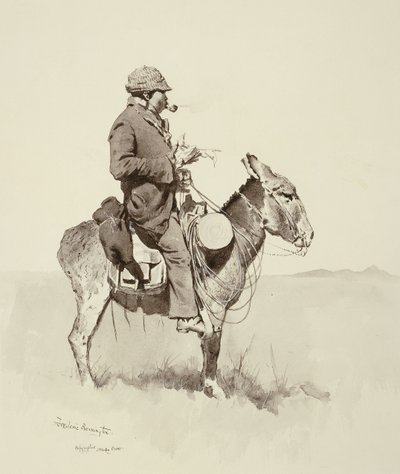 ジャックの男ウィリアム、現代のサンチョパンサ、 作： Frederic Remington