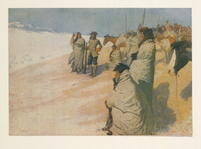 Colliers WeeklyのLaVérendrye、パブ。 1906 作： Frederic Remington