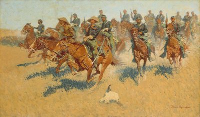南部平原、1907年。 作： Frederic Remington