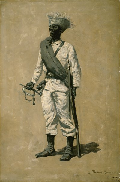 ゴメスの男性の一人、1899年 作： Frederic Remington