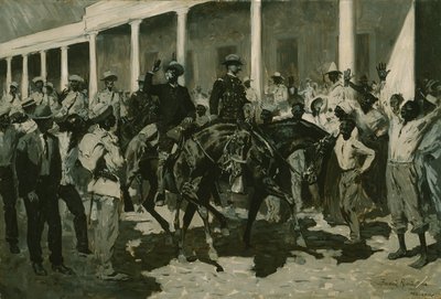 ゴメスのハバナへの帰還、1899年 作： Frederic Remington