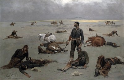 無印の牛にかかる費用、1895 作： Frederic Remington