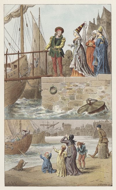 A Nantes, a Nantes est arrive (color litho) 作： Frederic Theodore (after) Lix