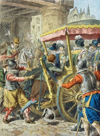 ヘンリー4世の暗殺（1553年～1610年） 作： Frederic Theodore (after) Lix