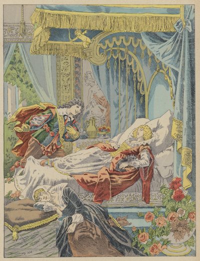 La Belle Au Bois Dormant, Sleeping Beauty (カラーリトグラフ) 作： Frederic Theodore (after) Lix