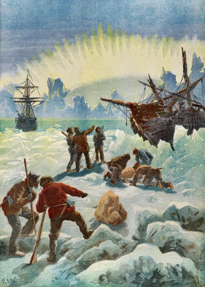 ノルウェー船 "さざ波 "の遺骨発見 作： フレデリック・セオドア・リックス