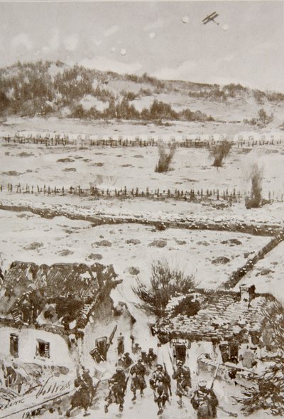 Attack on Hill 60、「1915年：注目すべき成果とイベントの記録」、1915年 作： Frederic Villiers