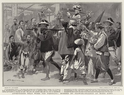 香港のフラワーセラーに殺到し、あまりにも緊迫した注意 作： Frederic de Haenen