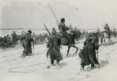 徒歩の囚人の船団 作： Frederic de Haenen