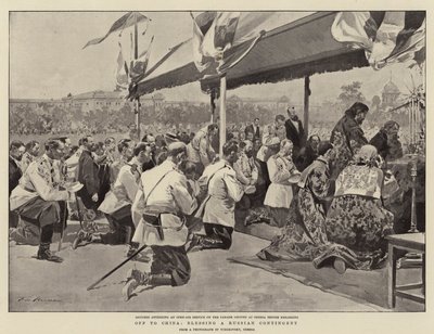 ロシアに派遣された中国を祝福する 作： Frederic de Haenen