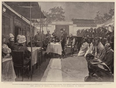 中国の同盟国、北京のフランス軍法会議 作： Frederic de Haenen