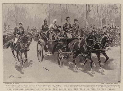 ポツダムでの帝国会議、カイザーと皇帝の宮殿への運転 作： Frederic de Haenen