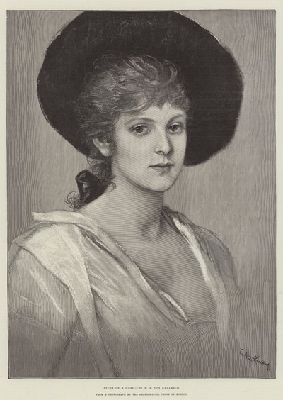 頭の研究 作： Frederich August Kaulbach