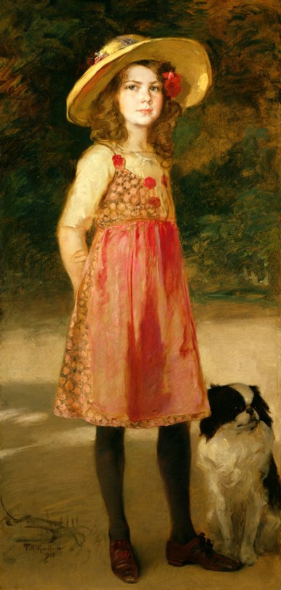 アーティストの娘、ヒルデ 作： Frederich August Kaulbach