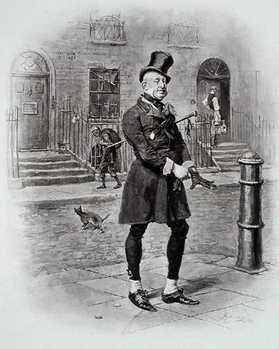 チャールズ・ディケンズ著「David Copperfield」よりMr.Micawber（1849-50年作 作： Frederick (after) Barnard