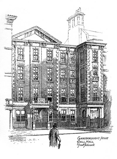 ゲインズボロハウス、ポールモール、ロンドン、1912 作： Frederick Adcock