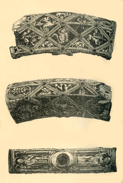 タウクロスの頭、c1140-1150、1881年。 作： Frederick Albert Slocombe