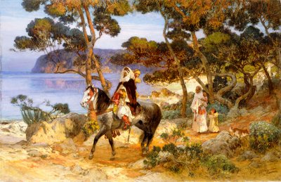 沿岸歩道、 作： Frederick Arthur Bridgman