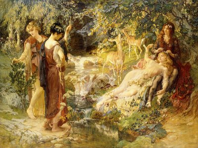 秘密の木、1900 作： Frederick Arthur Bridgman