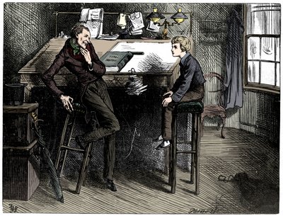 デビッドカッパーフィールドとウリアハイプ、1912年。 作： Frederick Barnard