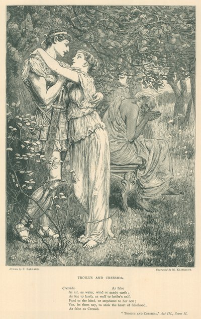 TroilusとCressidaのイラスト 作： Frederick Barnard