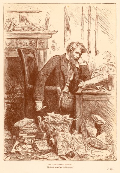 新聞編集者 作： Frederick Barnard
