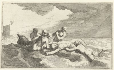 ヒーロー・ア・リアンダー 作： Frederick Bloemaert