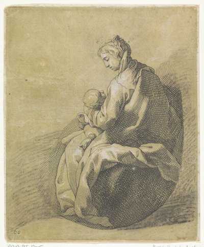 マリアとキリストの子 作： Frederick Bloemaert