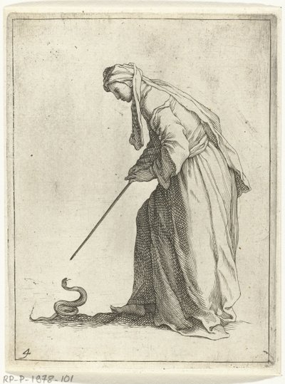 ヘビを持つ女性 15個の小さなフィギュア（シリーズタイトル） 作： Frederick Bloemaert