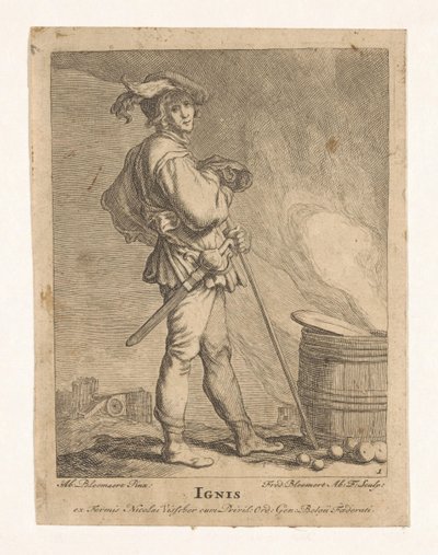 花火 Ignis (オブジェクトのタイトル) The Four Elements (シリーズタイトル) 作： Frederick Bloemaert