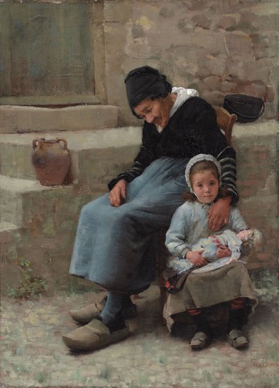 おばあちゃんの快適さ 作： Frederick Brown