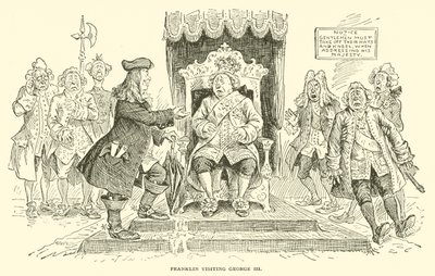 フランクリンがジョージ3世を訪問 作： Frederick Burr Opper
