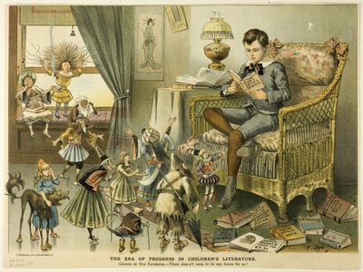 児童文学における進歩の時代、パックより 作： Frederick Burr Opper