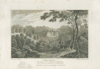 ボーデザートホールと公園：彫刻、nd [c 1830] 作： Frederick Calvert