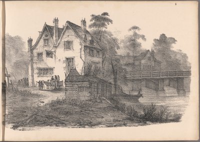 コテージの 60 のスケッチのシリーズの 1 つ。 ロンドン、1825年。 作： Frederick Calvert