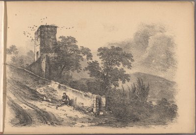 コテージの 60 のスケッチのシリーズの 1 つ。 ロンドン、1825年。 作： Frederick Calvert